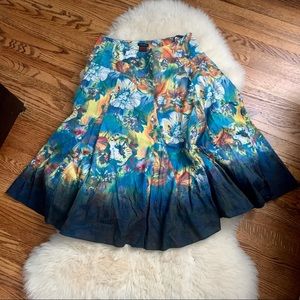 Watercolor Circle Skirt
